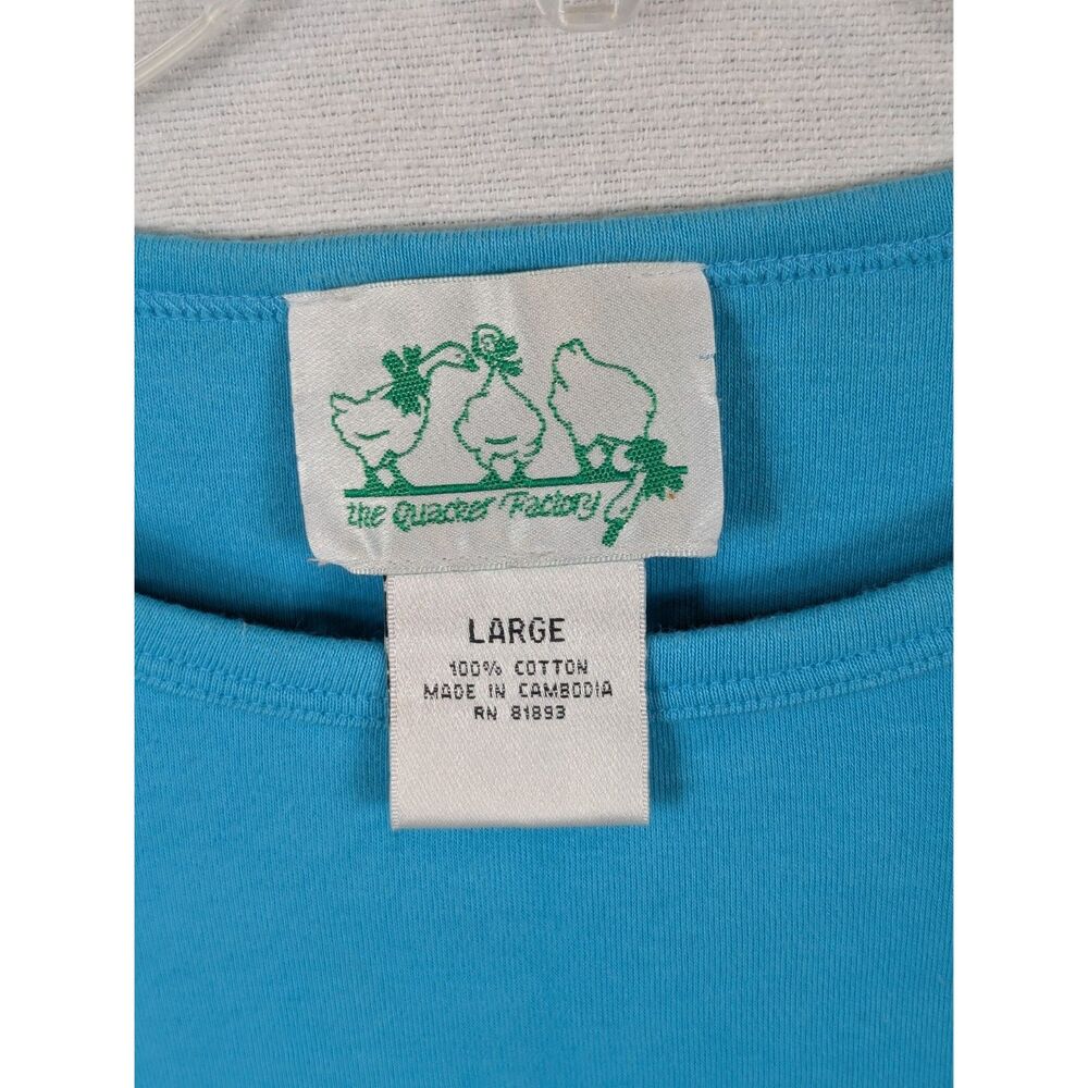 Vintage Quacker Factory Sequence Flamingo T-Shirt… - image 5